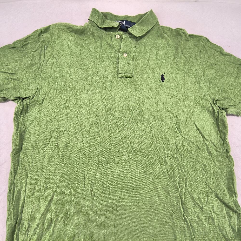 Polo by Ralph Lauren Casual Collared Polo Shirt Mens Size Large L Green